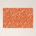 Vibrant Tiger Stripes Welcome Mat Gallery Image 1