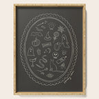 Spooky Core Halloween Portrait Serving Tray Gallery Image 1