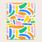 Colorful abstract brush stroke art pattern Notebook Gallery Image 4