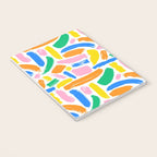 Colorful abstract brush stroke art pattern Notebook Gallery Image 3