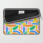 Colorful abstract brush stroke art pattern Laptop Sleeve Gallery Image 2