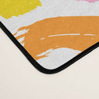 Colorful abstract brush stroke art pattern Desk Mat Gallery Image 4