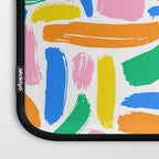 Colorful abstract brush stroke art pattern Laptop Sleeve Gallery Image 3