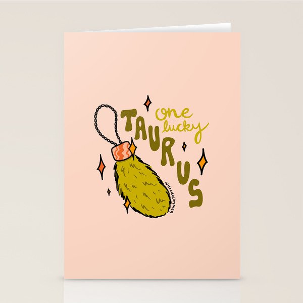One Lucky Taurus Stationery Card Gallery Image 2