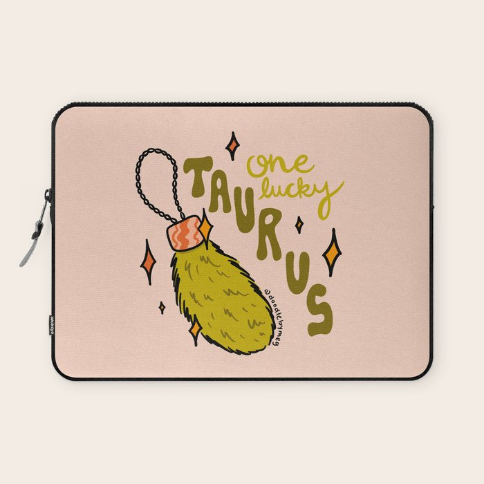 One Lucky Taurus Laptop Sleeve Gallery Image 1