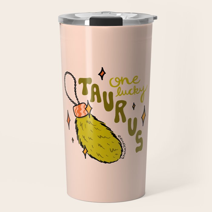 One Lucky Taurus Travel Mug Gallery Image 1
