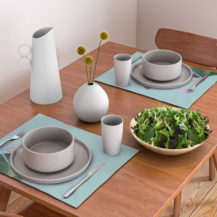 T-Rex the Hula Dancer in Green Placemat Gallery Image 2