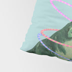 T-Rex the Hula Dancer in Green Pillow Sham Gallery Image 4