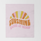 sunshine state of mind, type Throw Blanket Gallery Image 2