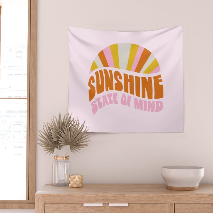 sunshine state of mind, type Wall Tapestry Gallery Image 2