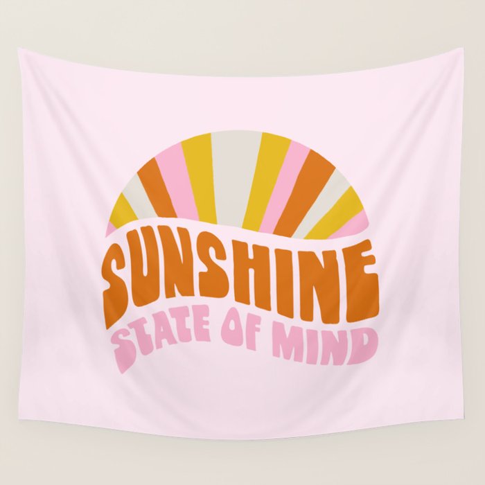 sunshine state of mind, type Wall Tapestry Gallery Image 4