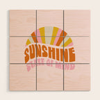 sunshine state of mind, type Wood Wall Art Gallery Image 1
