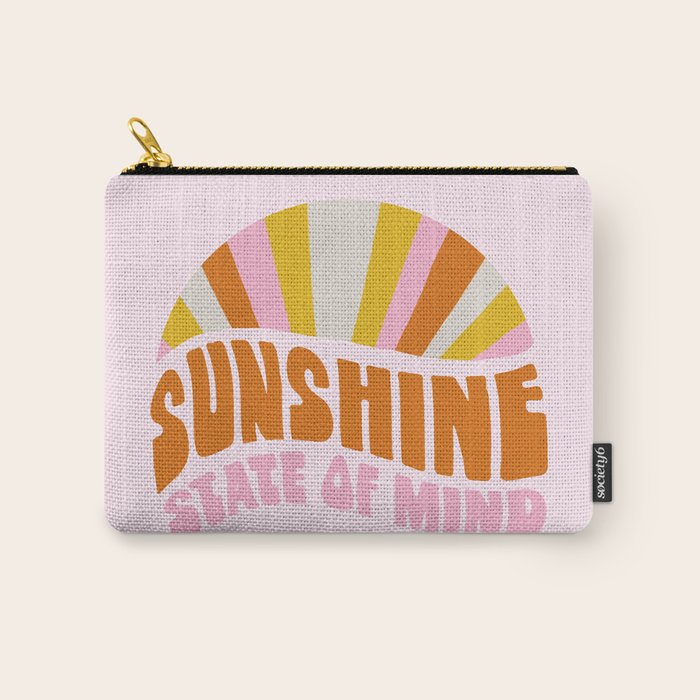 sunshine state of mind, type Carry All Pouch Gallery Image 1
