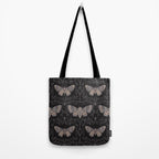 Taxidermy Death Moth at Midnight Tote Bag Gallery Image 2