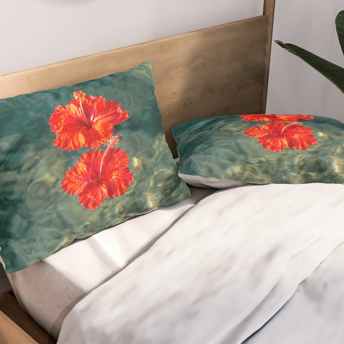 Hibiscus Love Pillow Sham Gallery Image 2