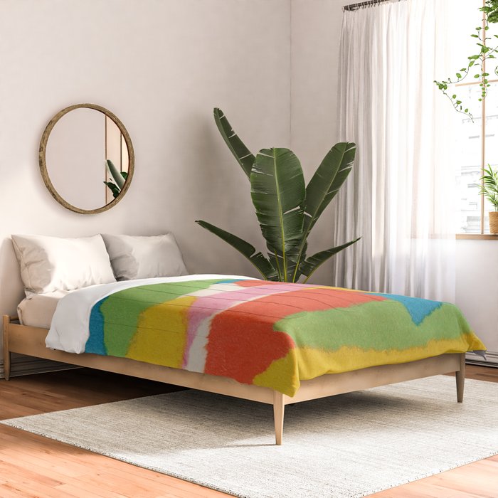 Colorful Paper Collage #2 Comforter Gallery Image 2