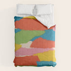 Colorful Paper Collage #2 Comforter Gallery Image 6