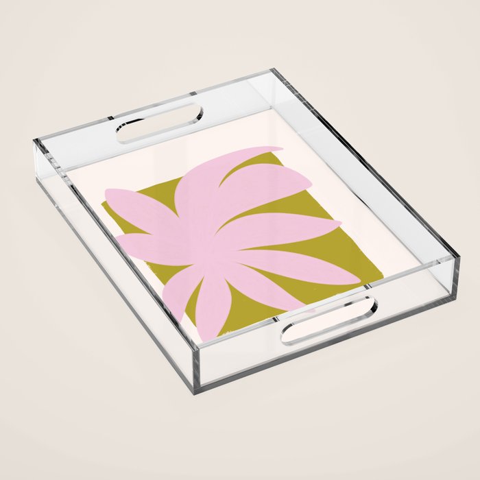 Tropical Leaf II Acrylic Tray Gallery Image 1