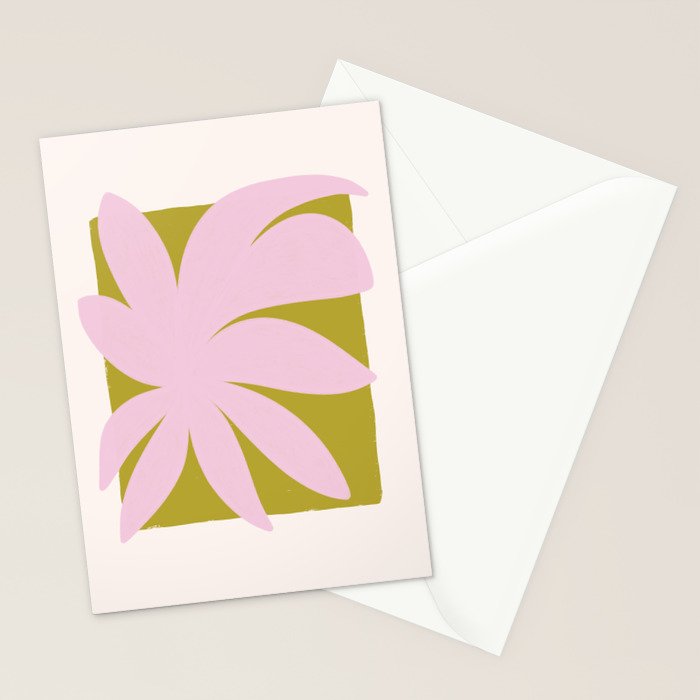 Tropical Leaf II Stationery Card Gallery Image 2