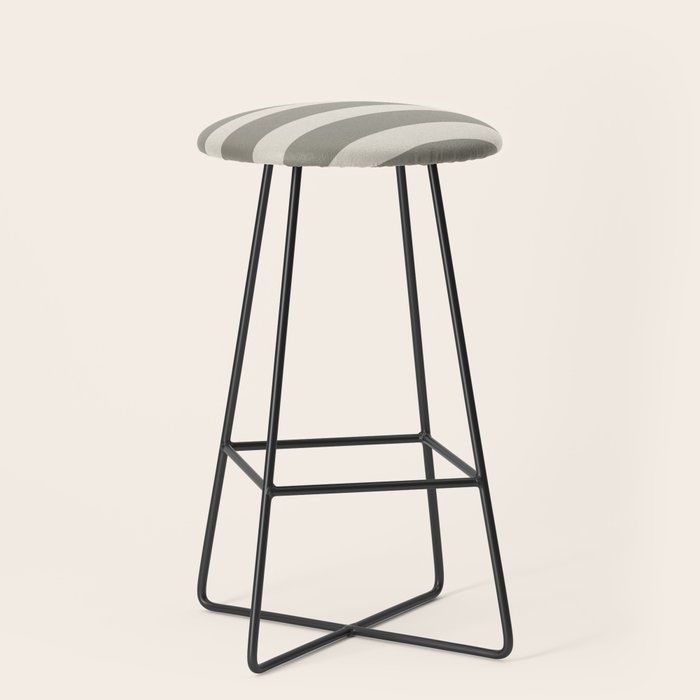 Neutral Maxi Stripes Stool Gallery Image 1