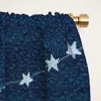 Garlands of stars, watercolor teal ocean Window Curtain Gallery Image 2