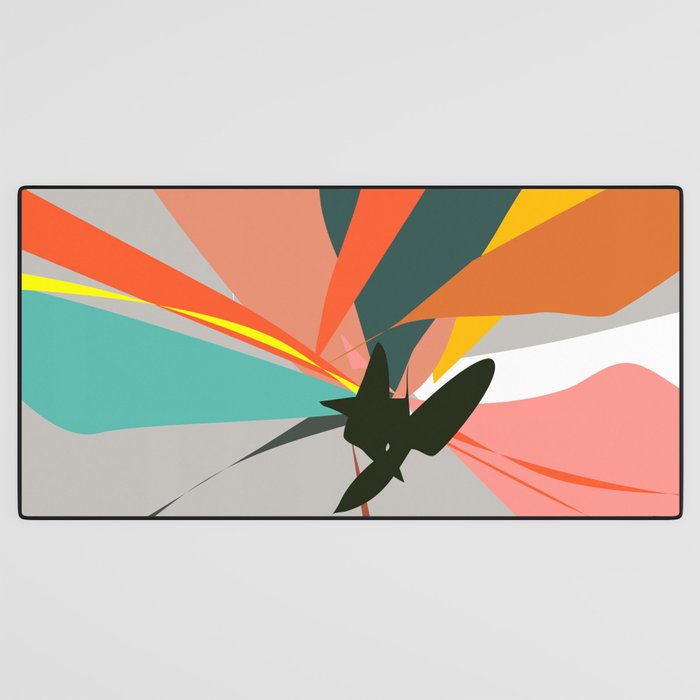Abstract Floral 03B Desk Mat Gallery Image 3