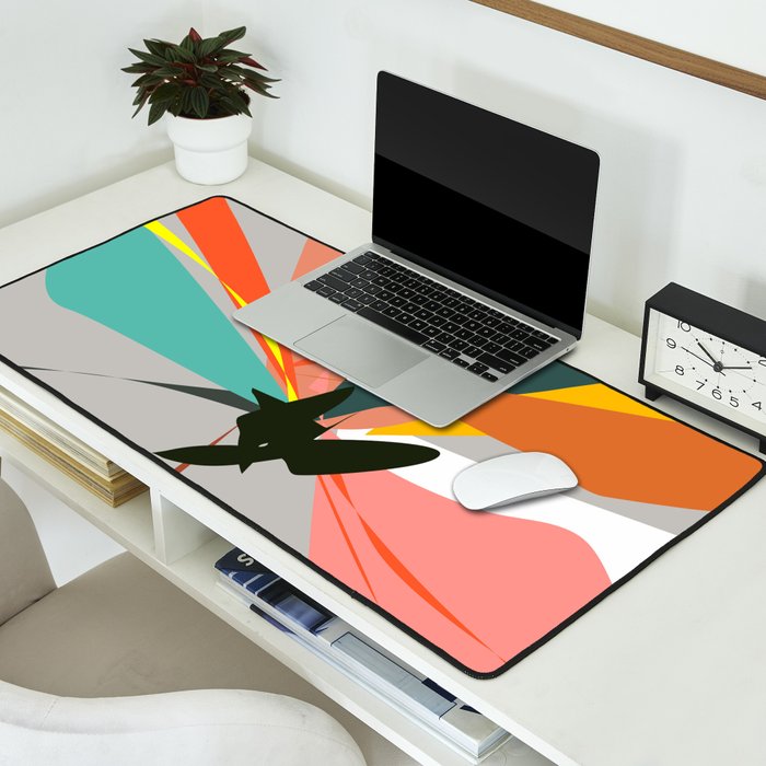 Abstract Floral 03B Desk Mat Gallery Image 2