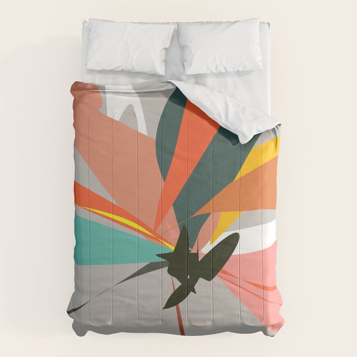 Abstract Floral 03B Comforter Gallery Image 1