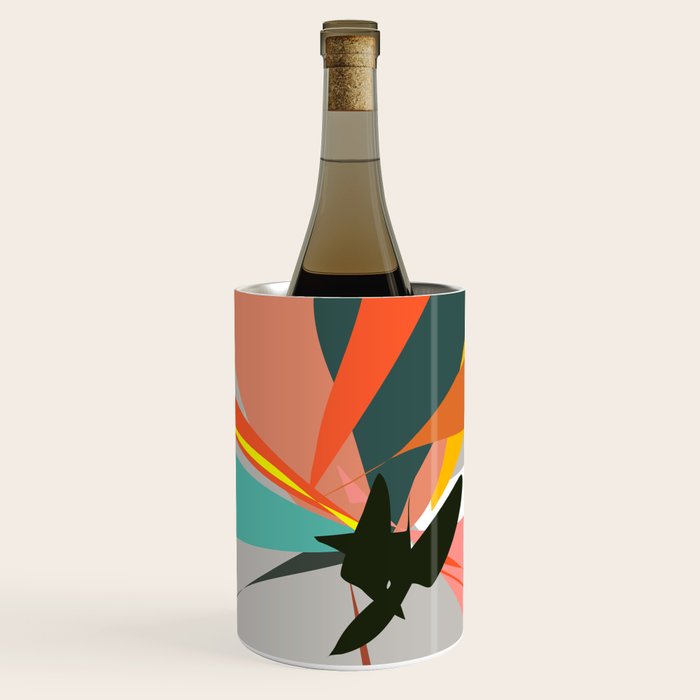 Abstract Floral 03B Wine Chiller Gallery Image 1