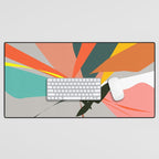 Abstract Floral 03B Desk Mat Gallery Image 1