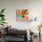 Abstract Floral 03B Wood Wall Art Gallery Image 2
