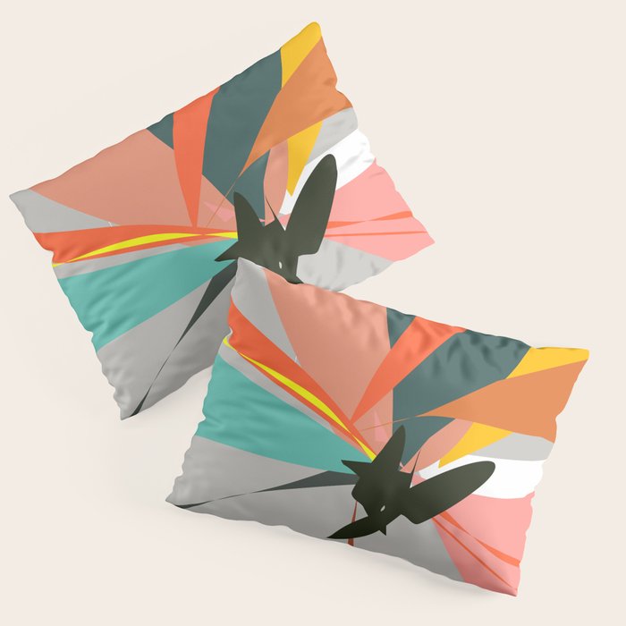 Abstract Floral 03B Pillow Sham Gallery Image 3