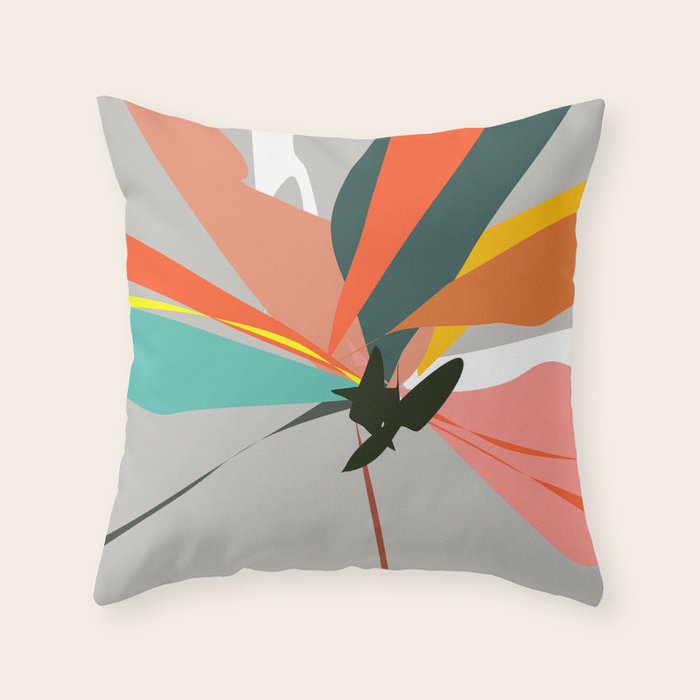 Abstract Floral 03B Throw Pillow Gallery Image 6