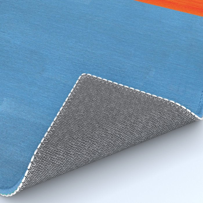 Orange Ocean Sun Rug Gallery Image 4