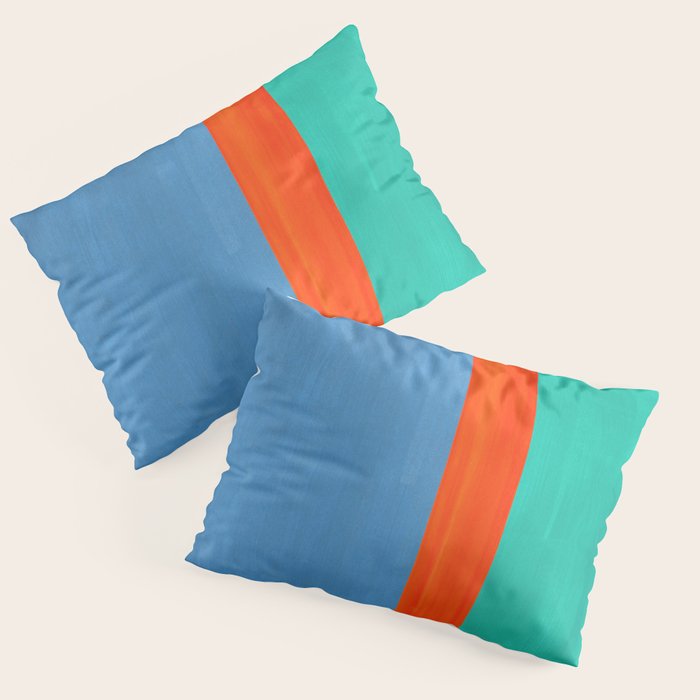 Orange Ocean Sun Pillow Sham Gallery Image 1