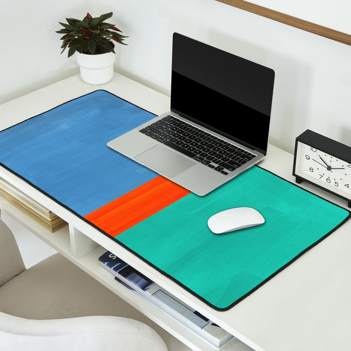Orange Ocean Sun Desk Mat Gallery Image 2