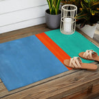 Orange Ocean Sun Outdoor Rug Gallery Image 2