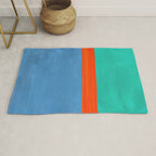 Orange Ocean Sun Rug Gallery Image 1
