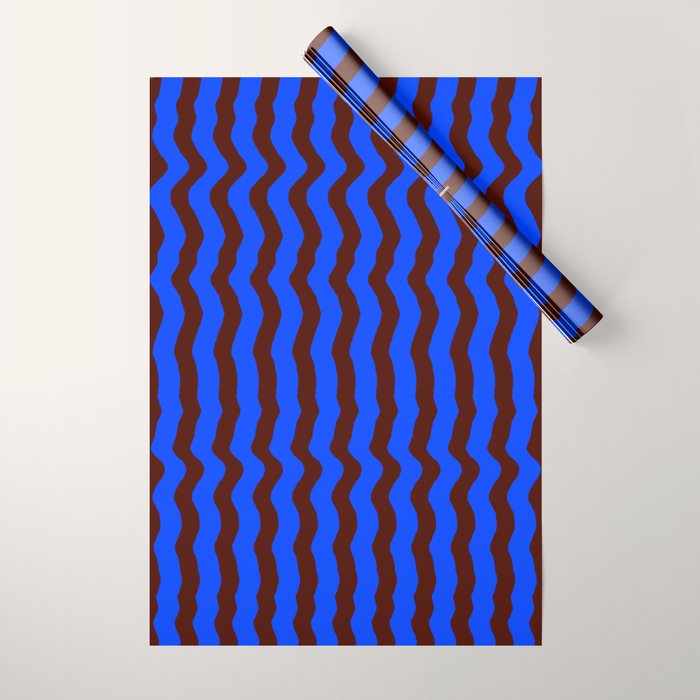 Vibra - Blue Wrapping Paper Gallery Image 1