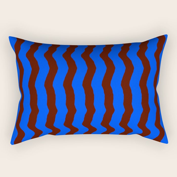 Vibra - Blue Rectangular Pillow Gallery Image 1