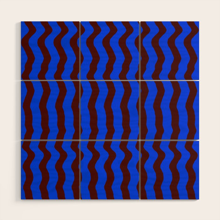 Vibra - Blue Wood Wall Art Gallery Image 1