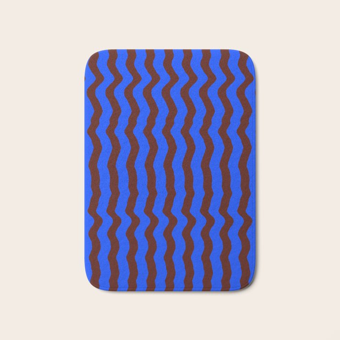 Vibra - Blue Bath Mat Gallery Image 1