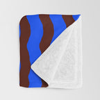 Vibra - Blue Throw Blanket Gallery Image 3
