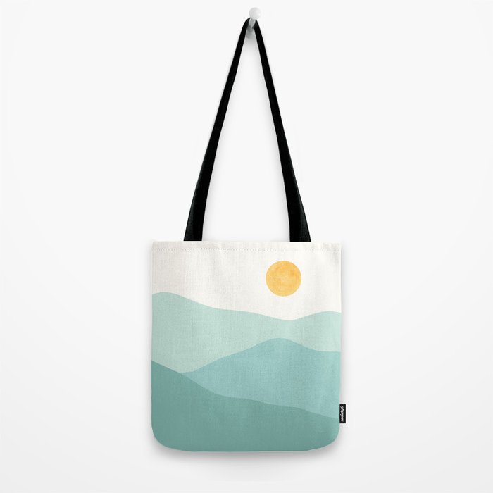 Peaceful Mountain Landscape Tote Bag Gallery Image 2