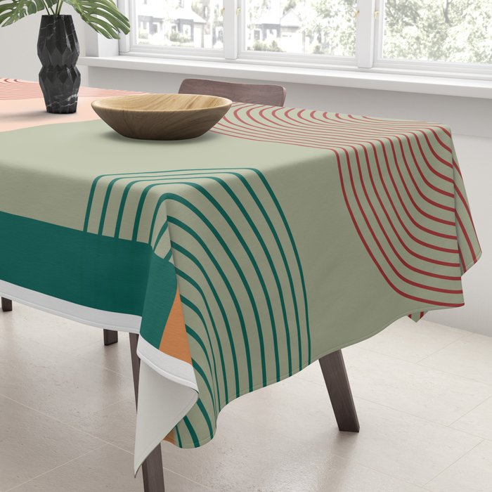 geometric abstract 158 Tablecloth Gallery Image 3