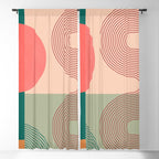 geometric abstract 158 Window Curtain Gallery Image 5