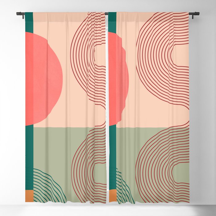 geometric abstract 158 Window Curtain Gallery Image 5
