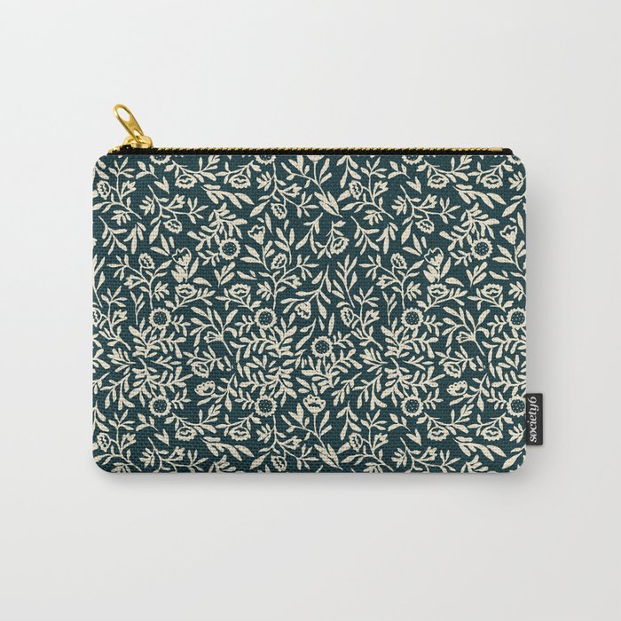Bold Folk floral pattern Carry All Pouch Gallery Image 1