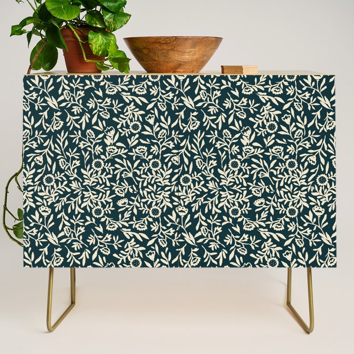 Bold Folk floral pattern Credenza Gallery Image 1