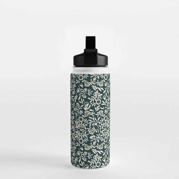 Bold Folk floral pattern Water Bottle Gallery Image 2